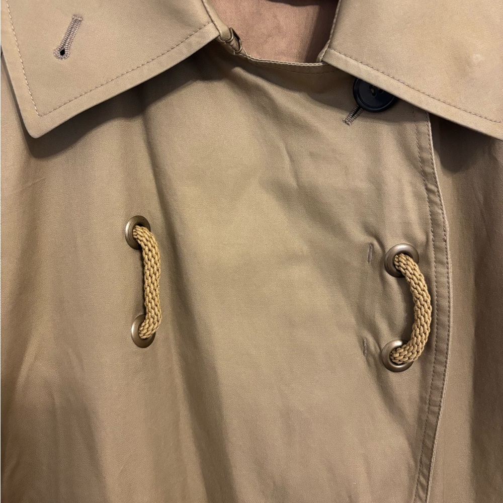 Yves Saint Laurent womens Khaki Trench Coat - Picture 8 of 8